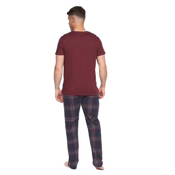 Duck and Cover Mens Callister Pajama Set / Burgundy - Picture 2 of 8